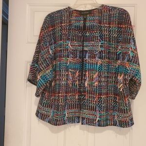 ST JOHN WOVEN MUKTI COLOR JKT SZ L